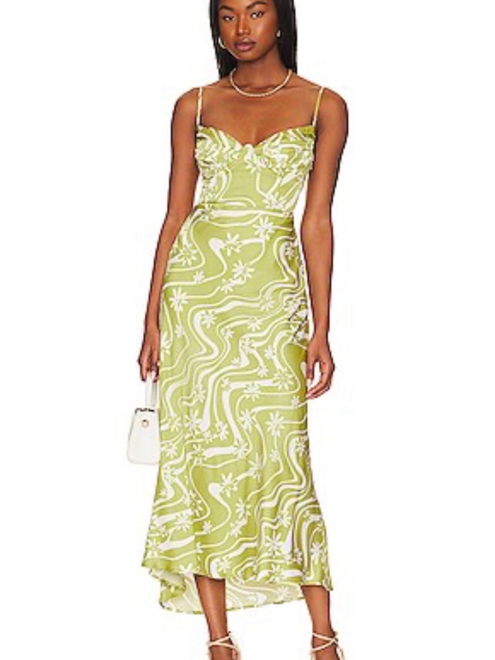 ASTR the Label Mabel Dress in Celery Floral